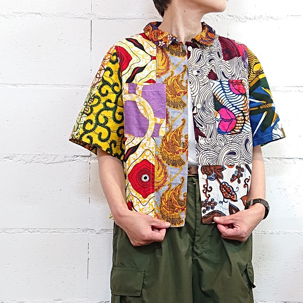 アフリカンバティックホルンポケットシャツ ￥22.000+TAX｜藤井衣料店 ...